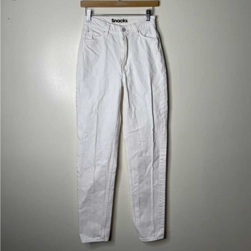 Mother Snacks Denim Pants Jeans White Womens Size 25